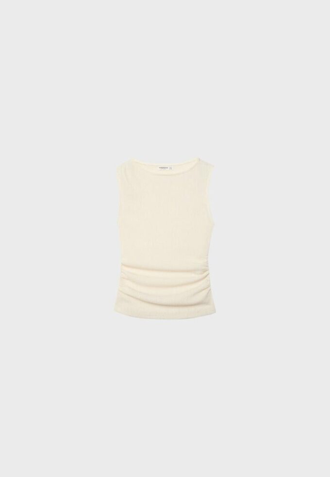 Rynkad T-shirt med struktur Rynkad T-shirt med struktur
