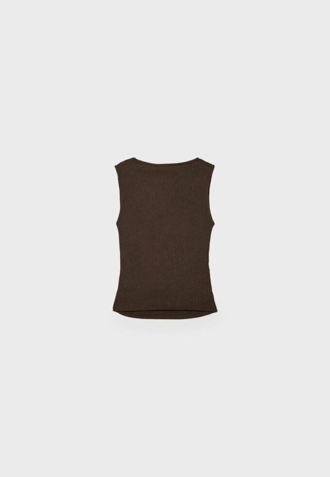 Rynkad T-shirt med struktur