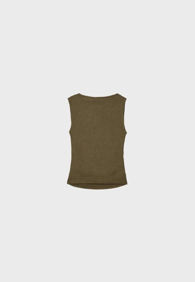 Rynkad T-shirt med struktur