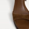 Sandaler med plattform i skinn
