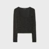 Seamless T-shirt med fyrkantig halsringning