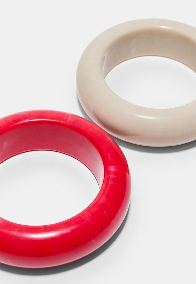 Set med 2 armband i acetat