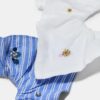 Set med 2 broderade scrunchies