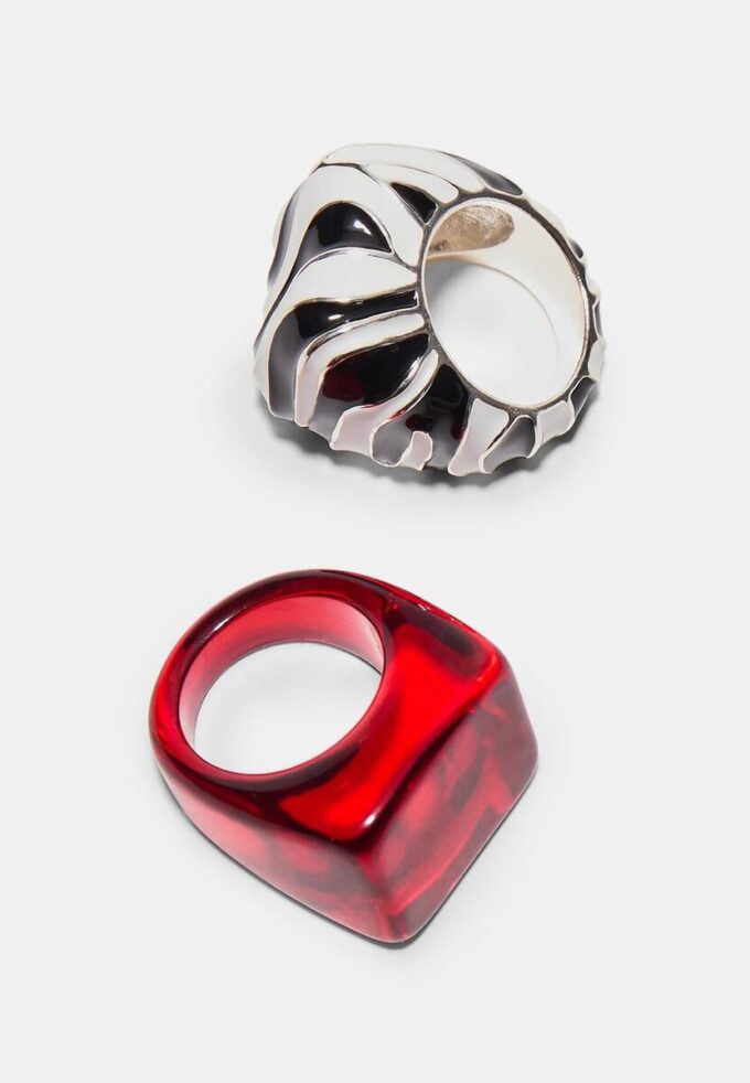 Set med 2 kombinerade ringar