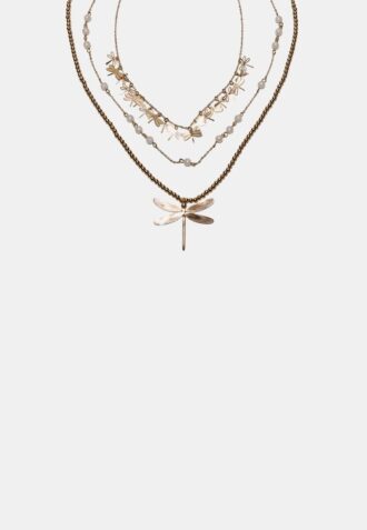 Set med 3 halsband med trollsländor