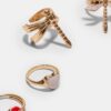 Set med 4 Dragonfly-ringar