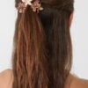Set med 6 mini-blomsterhårspännen