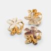 Set med 6 mini-blomsterhårspännen