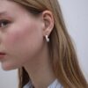 Set med 9 hjärt- och ringörhängen