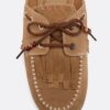 Skinnloafers utan bakstycke med berlocker