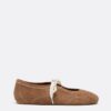 Skinnsneakers med rosett