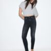 Skinny jeans med normal midja