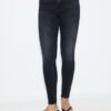 Skinny jeans med normal midja
