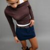 Skort med bälte