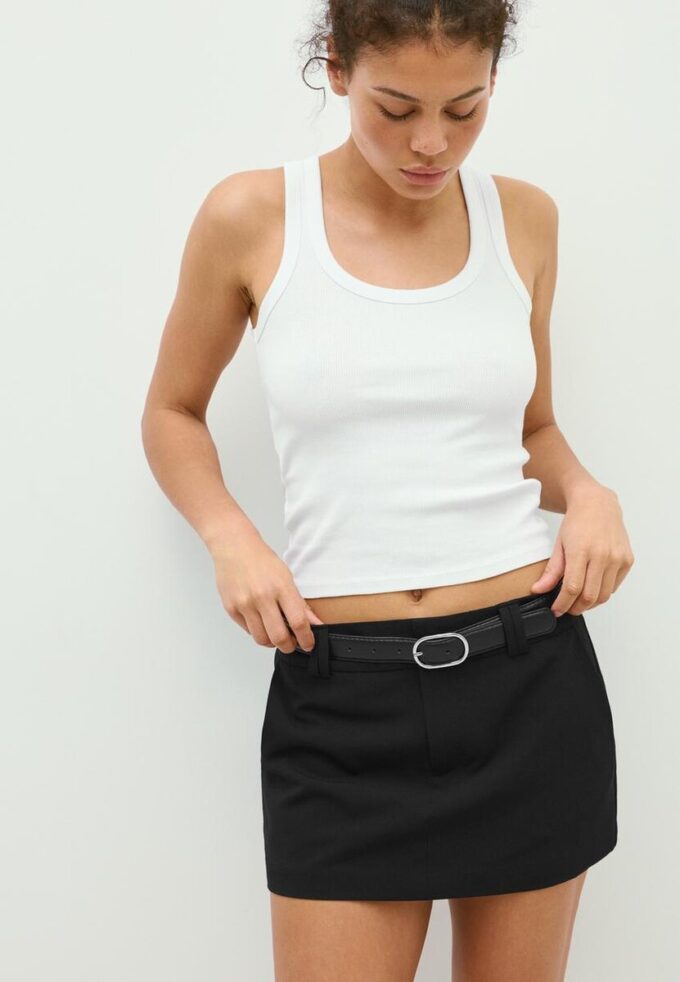 Skort med bälte