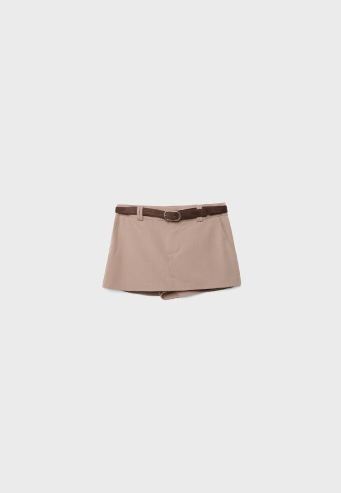Skort med bälte Skort med bälte