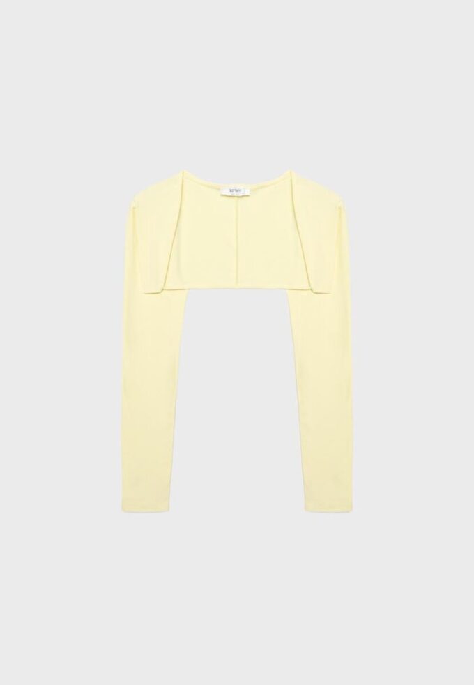 Slim fit bolero med långa ärmar
