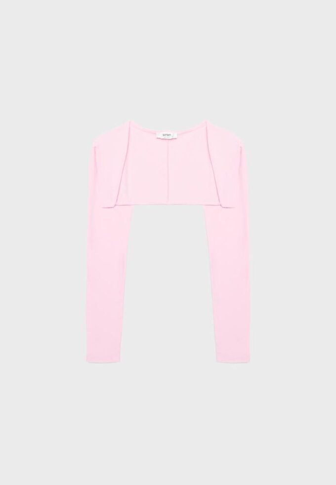 Slim fit bolero med långa ärmar