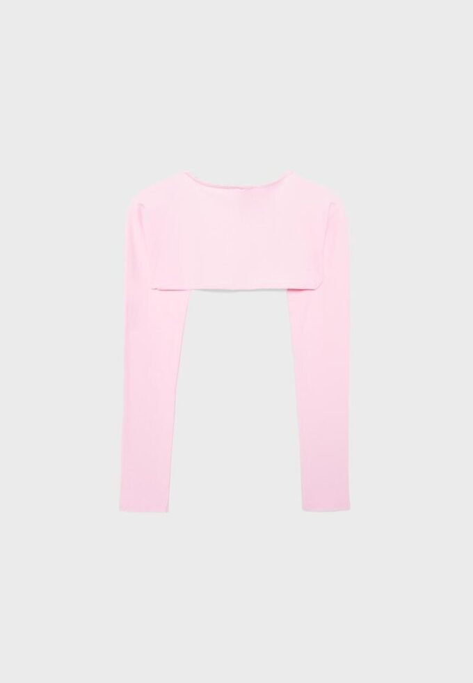 Slim fit bolero med långa ärmar
