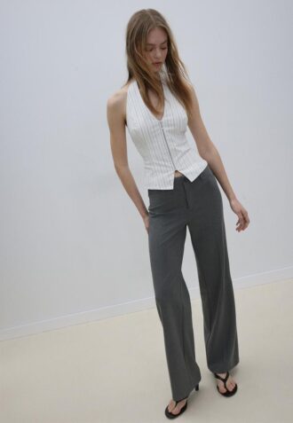 Slim fit-byxor med rak passform