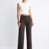 Slim fit-byxor med rak passform