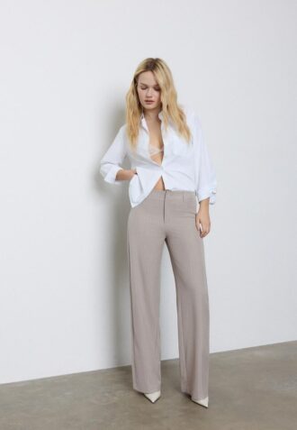 Slim fit-byxor med rak passform