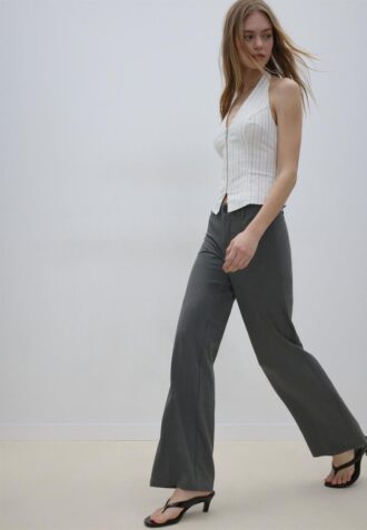 Slim fit-byxor med rak passform