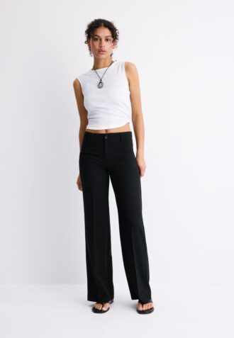 Slim fit-byxor med rak passform