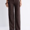 Slim fit-byxor med rak passform
