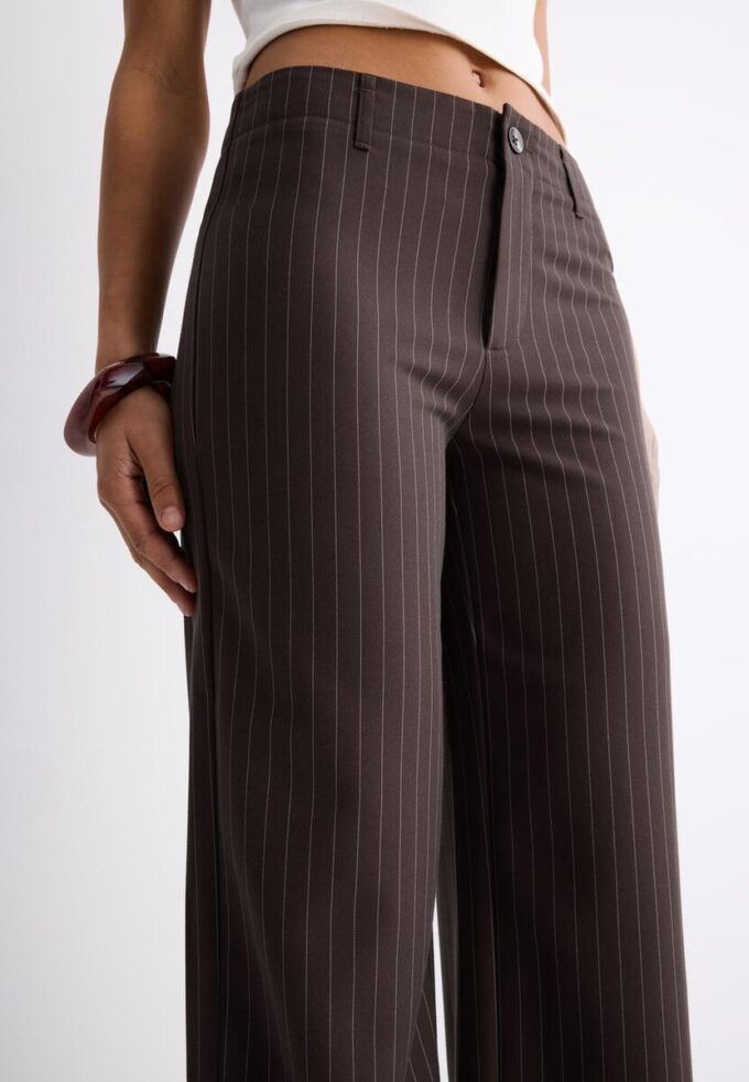 Slim fit-byxor med rak passform