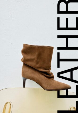 Slouchy skinnankelstövletter med klack