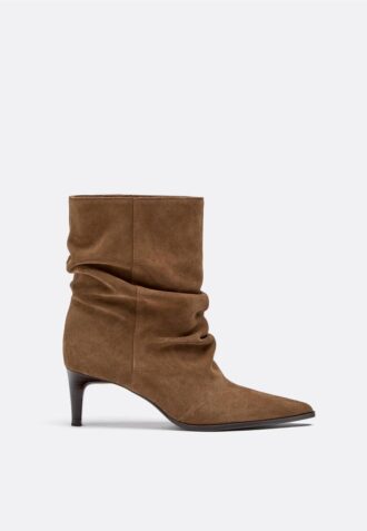 Slouchy skinnankelstövletter med klack