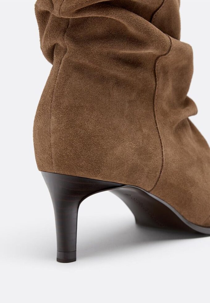 Slouchy skinnankelstövletter med klack