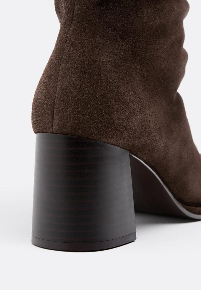 Slouchy skinnkängor med klack