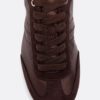 Sneakers med fin sula i satineffekt