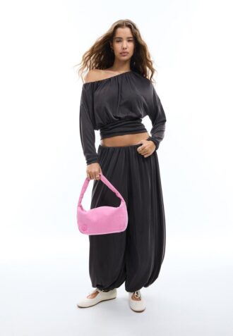 Soft Touch asymmetrisk T-shirt