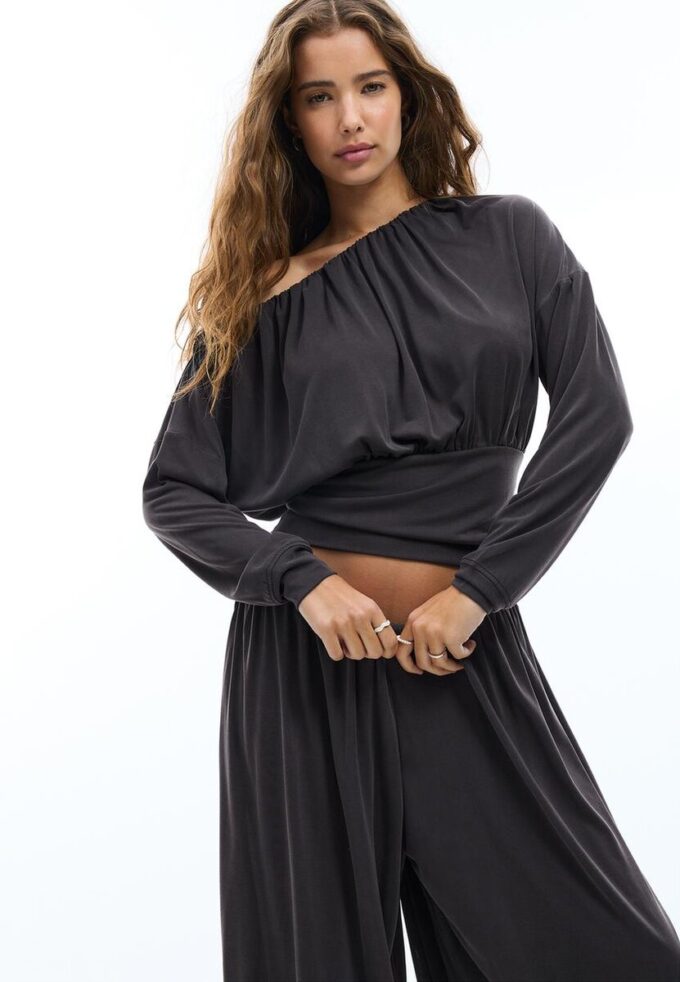 Soft Touch asymmetrisk T-shirt