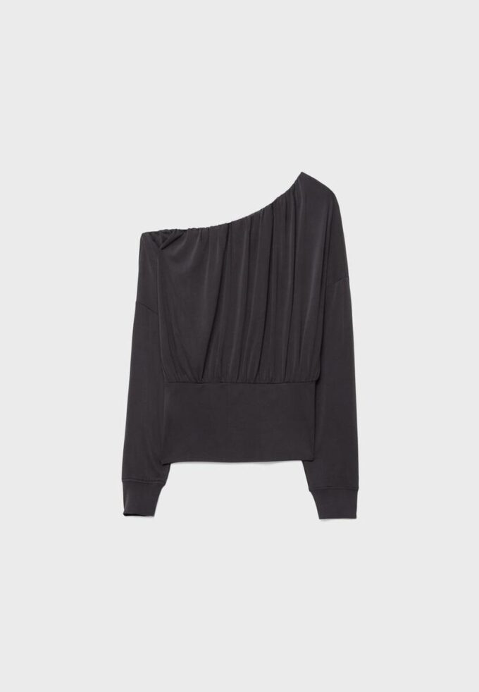 Soft Touch asymmetrisk T-shirt
