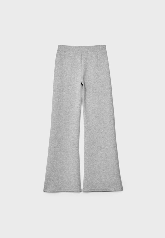 Soft Touch-bell bottom-byxor med sömdetalj fram Soft Touch-bell bottom-byxor med sömdetalj fram
