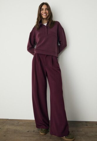Soft Touch sweatshirt med dragkedja
