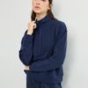 Soft Touch sweatshirt med dragkedja
