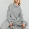 Soft Touch sweatshirt med dragkedja i sidan Soft Touch sweatshirt med dragkedja i sidan