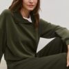 Soft Touch sweatshirt med dragkedja i sidan Soft Touch sweatshirt med dragkedja i sidan