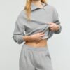 Soft Touch sweatshirt med dragkedja i sidan Soft Touch sweatshirt med dragkedja i sidan