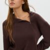 Soft Touch sweatshirt med dragkedja i sidan Soft Touch sweatshirt med dragkedja i sidan