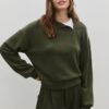 Soft Touch sweatshirt med dragkedja i sidan Soft Touch sweatshirt med dragkedja i sidan