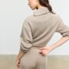 Soft Touch sweatshirt med dragkedja i sidan Soft Touch sweatshirt med dragkedja i sidan