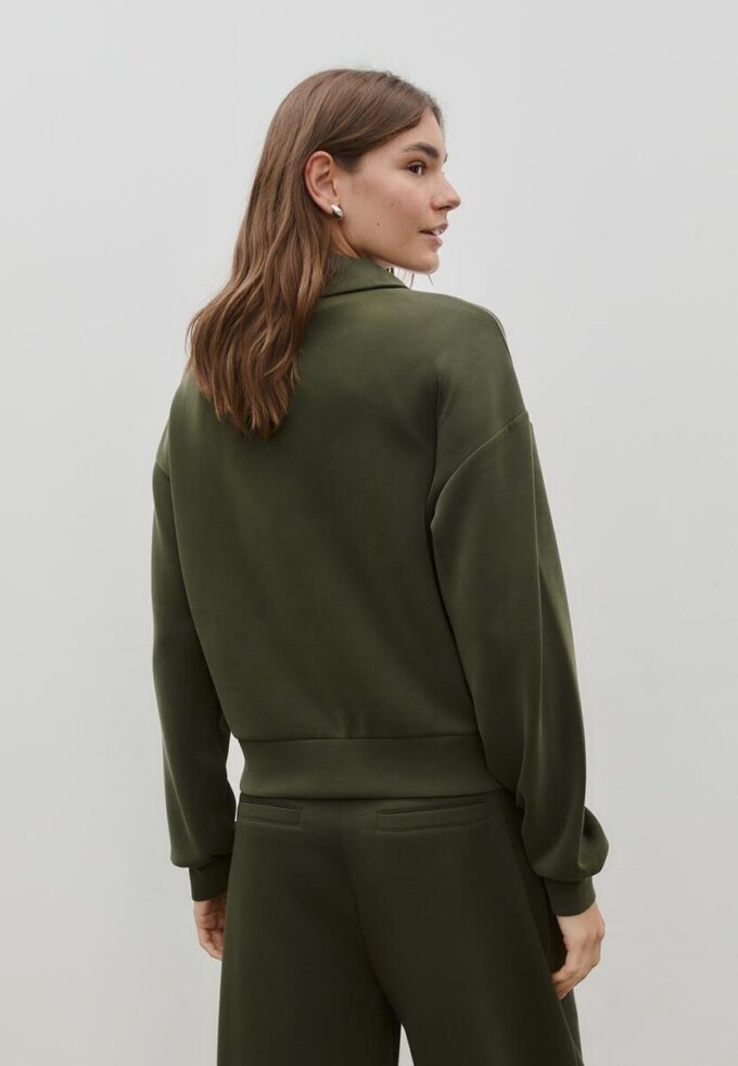 Soft Touch sweatshirt med dragkedja i sidan Soft Touch sweatshirt med dragkedja i sidan
