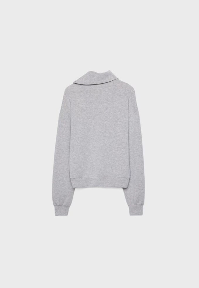 Soft Touch sweatshirt med dragkedja i sidan Soft Touch sweatshirt med dragkedja i sidan