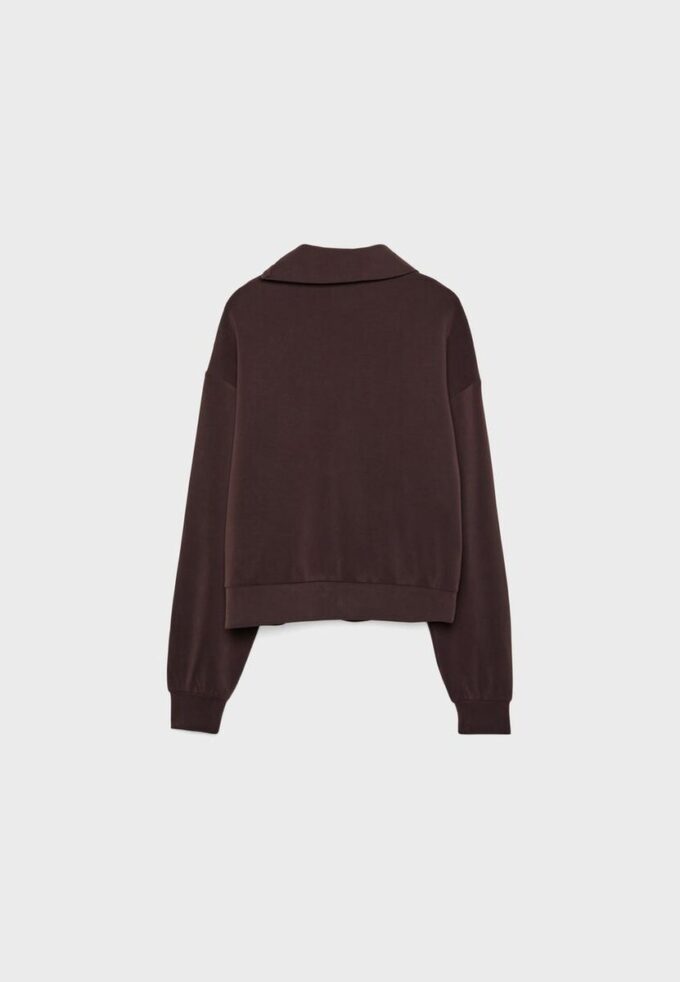 Soft Touch sweatshirt med dragkedja i sidan Soft Touch sweatshirt med dragkedja i sidan